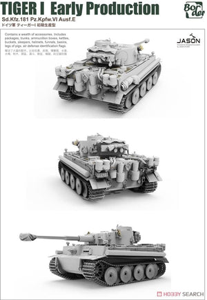 Border Model BT-010 Tiger I Early Production Sd.Kfz.181 Pz.Kpfw.VI Ausf.E 1/35 – image 2