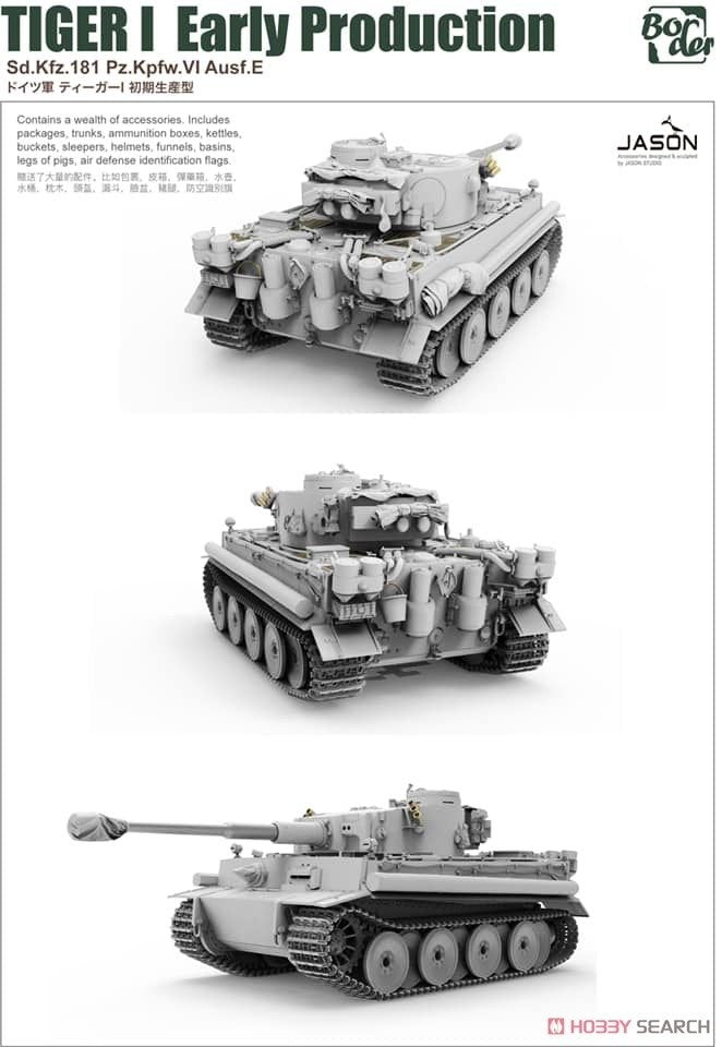 Border Model BT-010 Tiger I Early Production Sd.Kfz.181 Pz.Kpfw.VI Ausf.E 1/35 – image 2