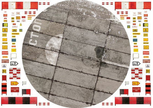 Uschi 3036 Display diorama Russian PAG-Type Taxiway and Tarmac, Circular, BLAST WALL EDITION 1/72 – zdjęcie 3