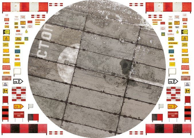 Uschi 3036 Display diorama Russian PAG-Type Taxiway and Tarmac, Circular, BLAST WALL EDITION 1/72 – zdjęcie 3