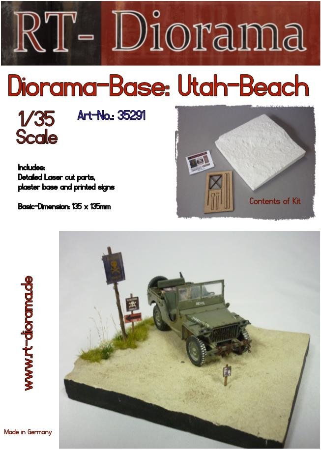RT-Diorama 35291 Diorama-Base: "Utah beach" 1/35