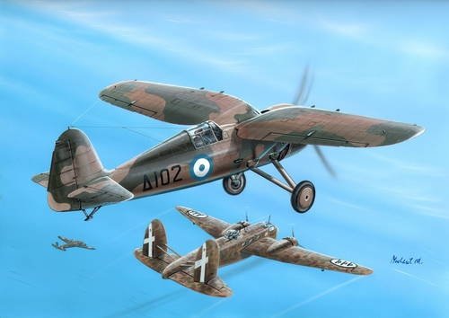 Azur A076 PZL.24F/G Greek Denfender 1/72