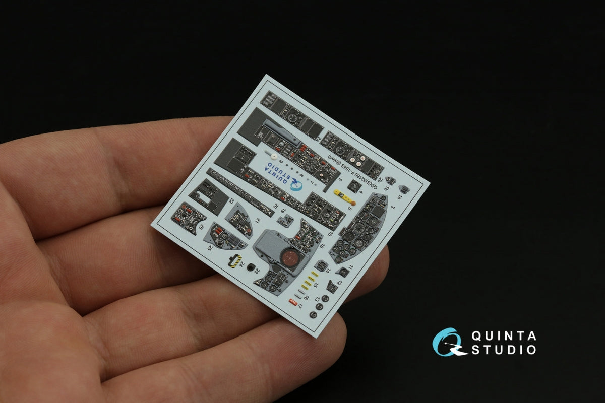 Quinta Studio QDS-32180 F-104S 3D-Printed coloured Interior on decal paper (Italeri) (small version) 1/32 – zdjęcie 4