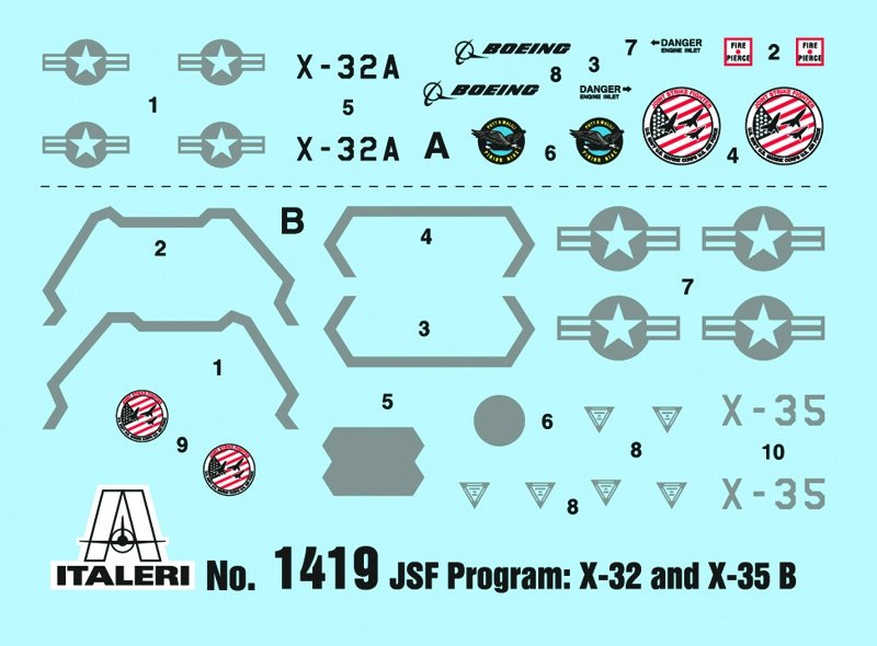Italeri 1419 JSF Program X-32A and X-35B 1/72 – image 3