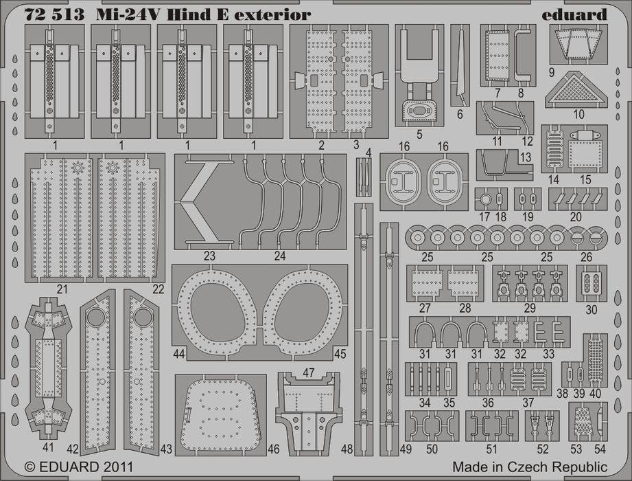 Eduard 72513 Mi-24V Hind E exterior 1/72 ZVEZDA