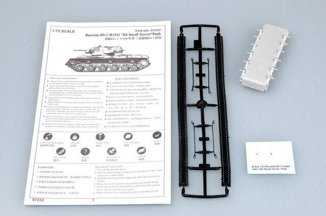 Trumpeter 07232 Russia KV-1 M1941 &amp;quot;KV Small Turret&amp;quot;TANK 1/72 – Bild 3