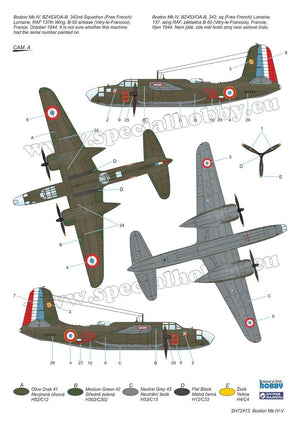 Special Hobby 72413 Boston Mk. IV/ V &amp;#39;The Last Version in RAF and Free French Service&amp;#39; 1/72 – Bild 4