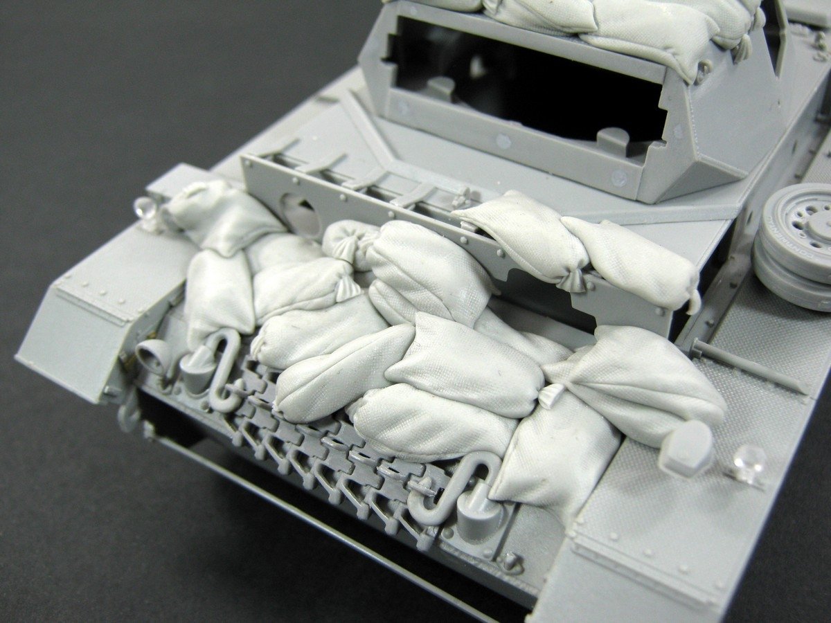 Panzer Art RE35-140 Blindage sable pour Panzer III (Afrique du Nord) 1/35