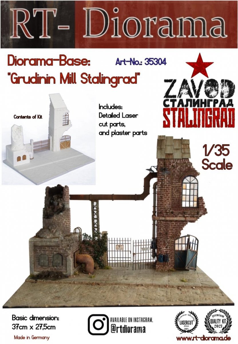 RT-Diorama 35304 Diorama-Base: "Grudinin Mill Stalingrad" 1/35