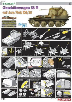 Cyber Hobby 6481 Geschutzwagen 38 M mit 3cm Flak 103/38 1/35