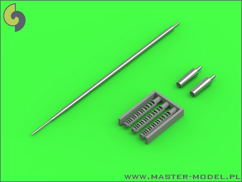 Master AM-48-093 Shenyang J-6/F-6 - gun barrels set &amp;amp; Pitot Tube (1/48)