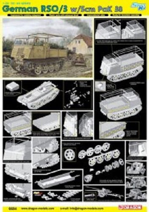 Dragon 6684 German RSO/3 w/5cm PaK 38 1/35 – zdjęcie 2