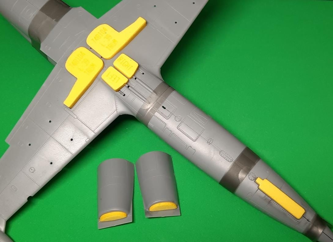 Omask 748104 L-39 Albatros wheel bay plugs (for Trumpeter) 1/48 – zdjęcie 2