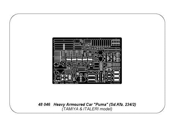 Aber 48046 Puma (Sd.Kfz. 234/2) Tamiya/Italeri 1/48 – zdjęcie 5