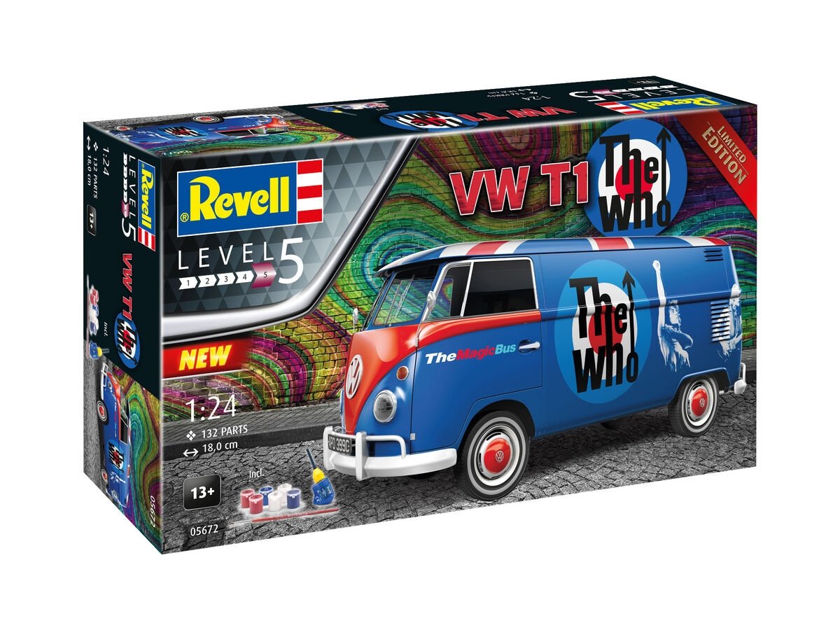 Revell 05672 VW T1 &amp;quot;The Who&amp;quot; - Gift Set 1/24