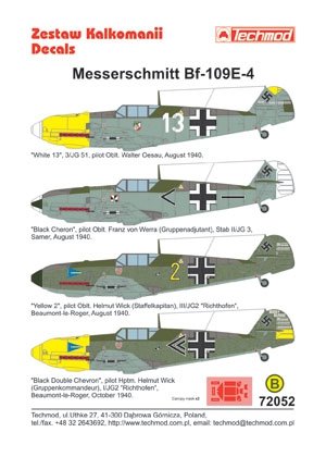 Techmod 72052 - Messerschmitt Bf 109G-2 1/72 – immagine 2