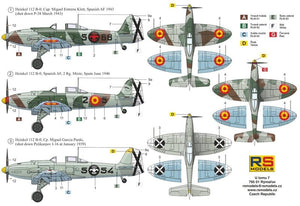 RS Models 92263 Heinkel 112B Spain WWII German Fighter 1/72 – zdjęcie 2