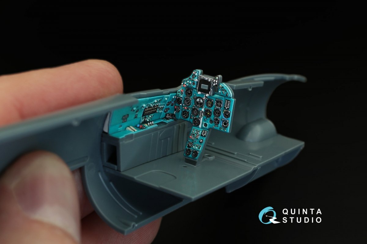 Quinta Studio QD48002 Yak-1 (early production) 3D-Printed &amp;amp; colored Interior on decal paper (for all kits) 1/48 – image 5