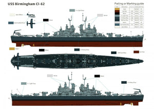 Very Fire VF350921 U.S. Navy Light Cruiser USS Birmingham CL-62 1/350 – zdjęcie 10