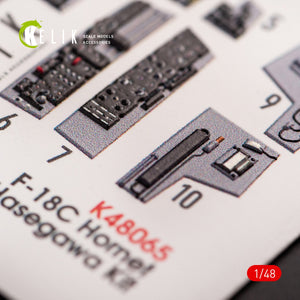 KELIK K48065 F-18C HORNET INTERIOR 3D DECALS FOR HASEGAWA KIT 1/48 – zdjęcie 5