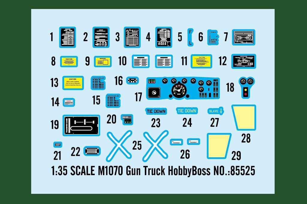 Hobby Boss 85525 M1070 Gun Truck 1/35 – zdjęcie 17