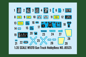 Hobby Boss 85525 M1070 Gun Truck 1/35 – zdjęcie 17