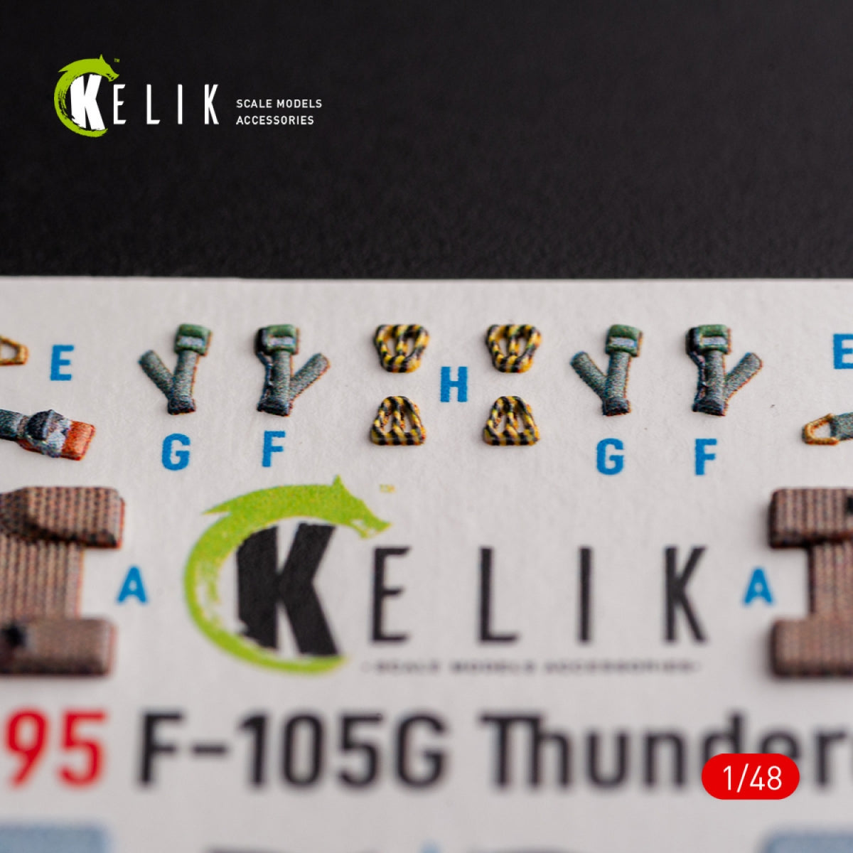 KELIK K48095 F-105G Thunderchief - interior 3D decals for HobbyBoss kit 1/48 – zdjęcie 5