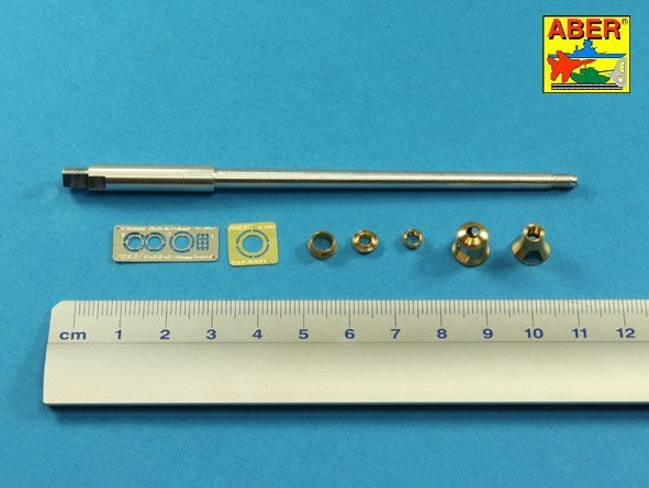 Aber 35L-215 Barrel for German 8,8cm Kw.K 43 (L/71) gun used on Tiger B Porsche turret-late for TAKOM model 1/35 – imagen 4