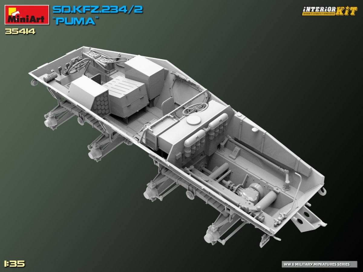 MiniArt 35414 Sd.Kfz. 234/2 PUMA. INTERIOR KIT 1/35 – zdjęcie 36