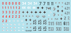 Star Decals 72-A1021 German tanks in Italy # 1. Sicilly 1943 1/72 – zdjęcie 3