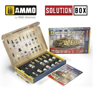 AMMO by Mig Jimenez 7727 SOLUTION BOX 21 – WWII German Mid-War Vehicles – zdjęcie 2