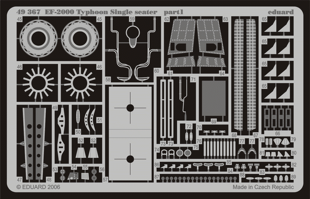 Eduard 49367 EF-2000 Typhoon Single Seater 1/48 Revell – zdjęcie 2