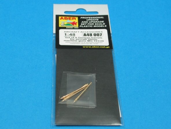 Aber A48 007 Set of 4 barrels for German aircraft 20mm machine guns MG 151/20 1/48 – image 4