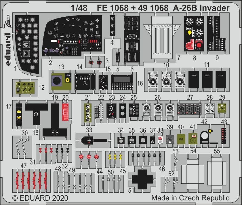 Eduard 491068 A-26B Invader 1/48 ICM 