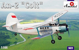A-Model 01422 Soviet Antonov AN-2 Colt (Aeroflot biplane) 1/144