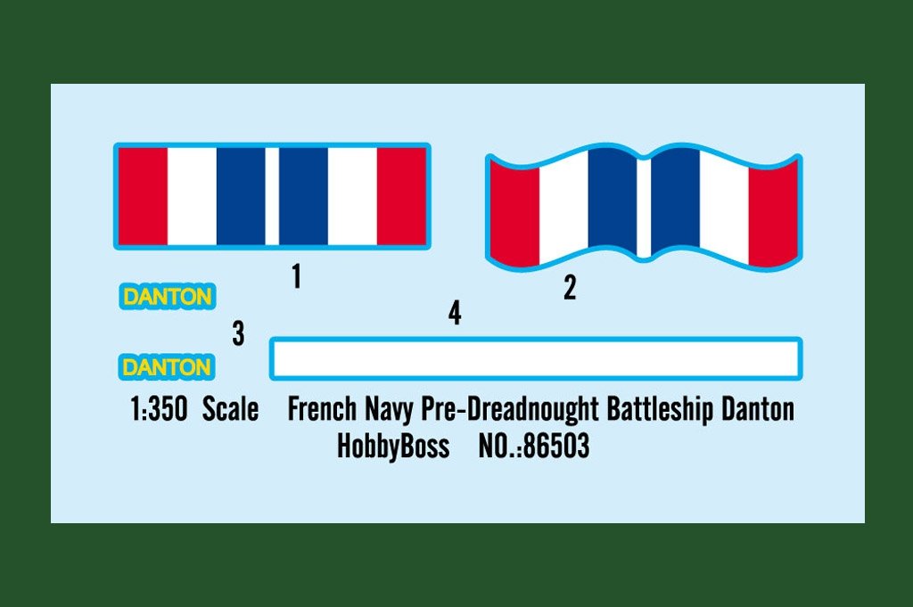 Hobby Boss 86503 French Navy Pre-Dreadnought Battleship Danton 1/350 – image 2