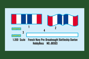 Hobby Boss 86503 French Navy Pre-Dreadnought Battleship Danton 1/350 – image 2