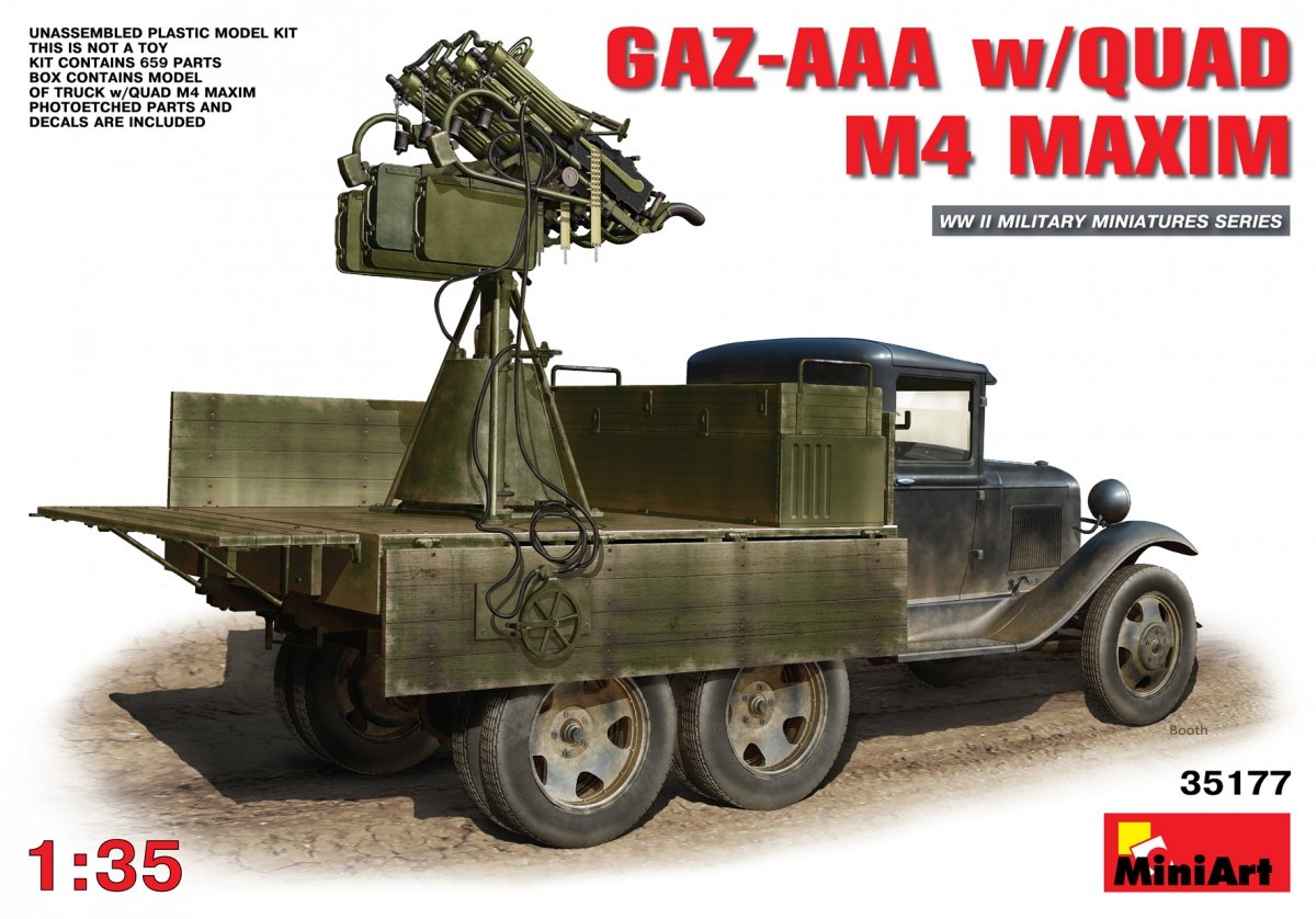 MiniArt 35177 GAZ-AAA w/QUAD M4 MAXIM 1/35
