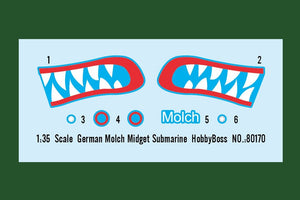 Hobby Boss 80170 German Molch Midget Submarine 1/35 – zdjęcie 4