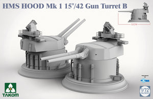 Takom 5020 HMS Hood 15&amp;quot;/42 Mk1 Gun Turret B 1 1/72 – imagen 2