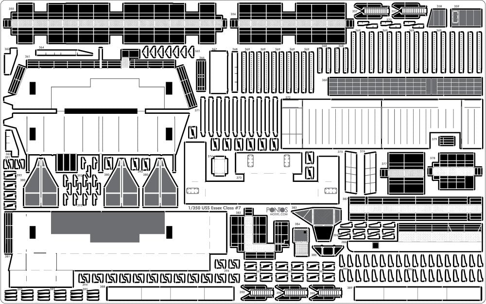 Pontos 35006F1 USS CV-9 Essex 1943 Detail Up Set 1/350 – zdjęcie 18
