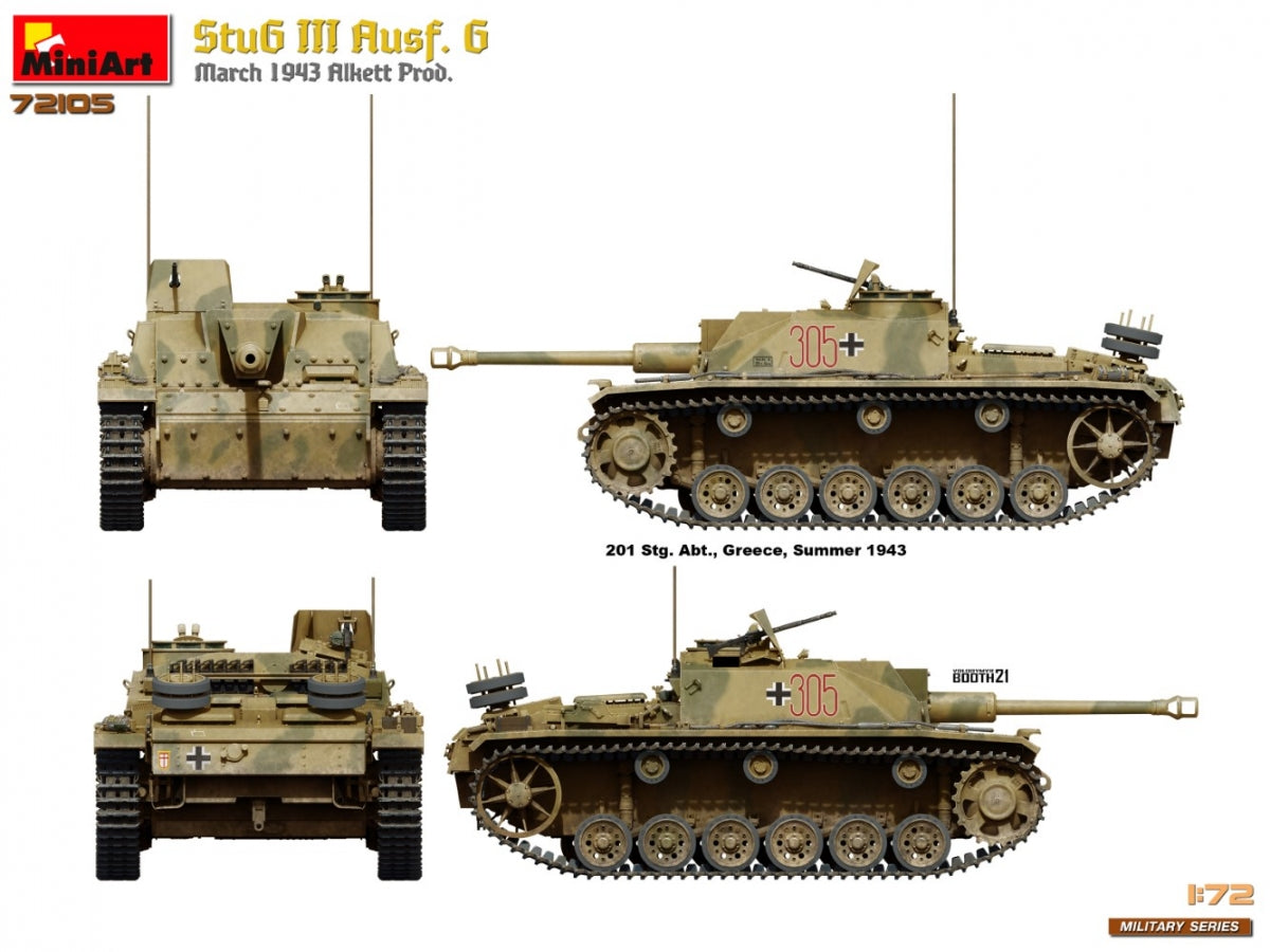 MiniArt 72105 StuG III Ausf. G March 1943 Prod. 1/72 – image 14