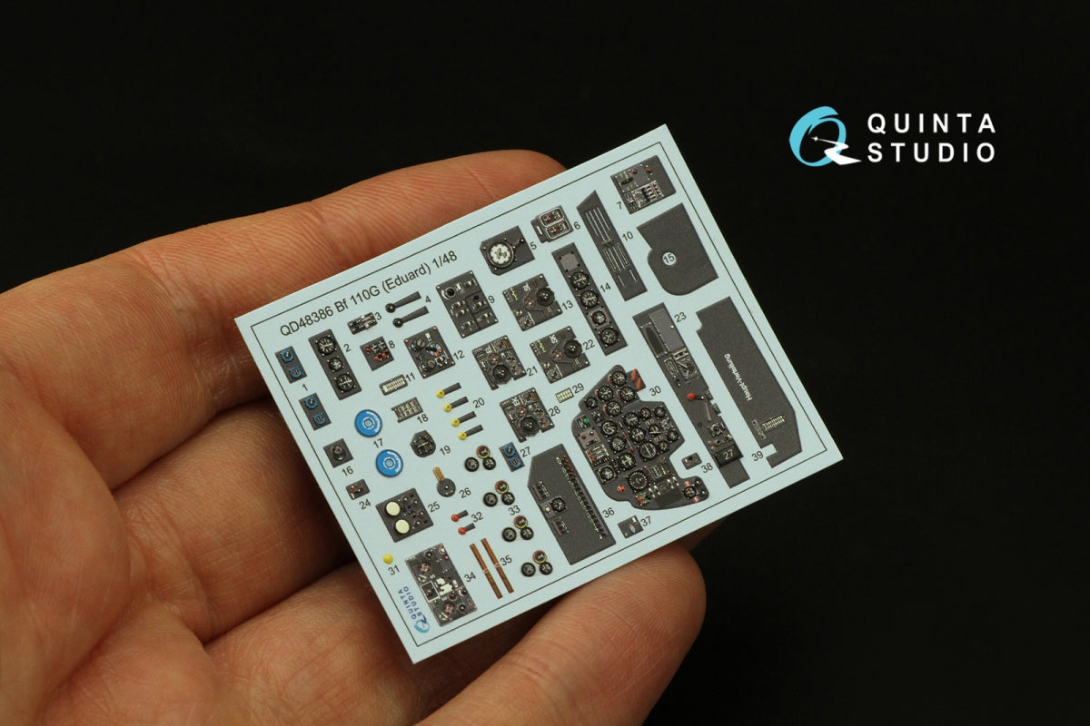 Quinta Studio QD48386 BF 110G 3D-Printed &amp;amp; coloured Interior on decal paper (Eduard) 1/48 – zdjęcie 4