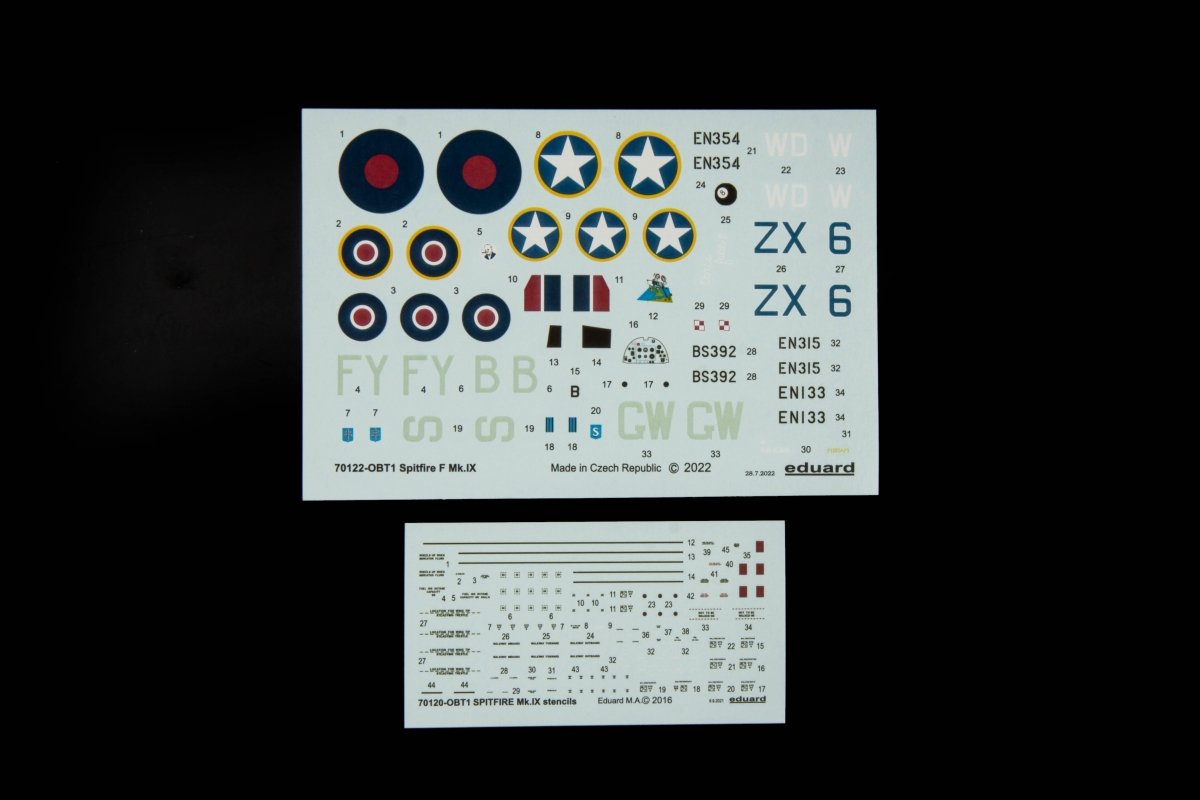 Eduard 70122 Spitfire F Mk.IX ProfiPack Edition 1/72 – zdjęcie 6