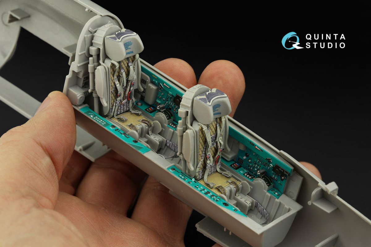 Quinta Studio QD32121 MiG-21UM 3D-Printed &amp;amp; colored Interior on decal paper (Trumpeter) 1/32 – image 4