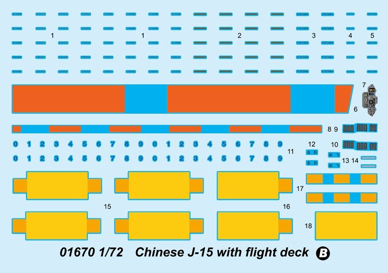 Trumpeter 01670 Chinese J-15 with flight deck 1/72 – zdjęcie 5
