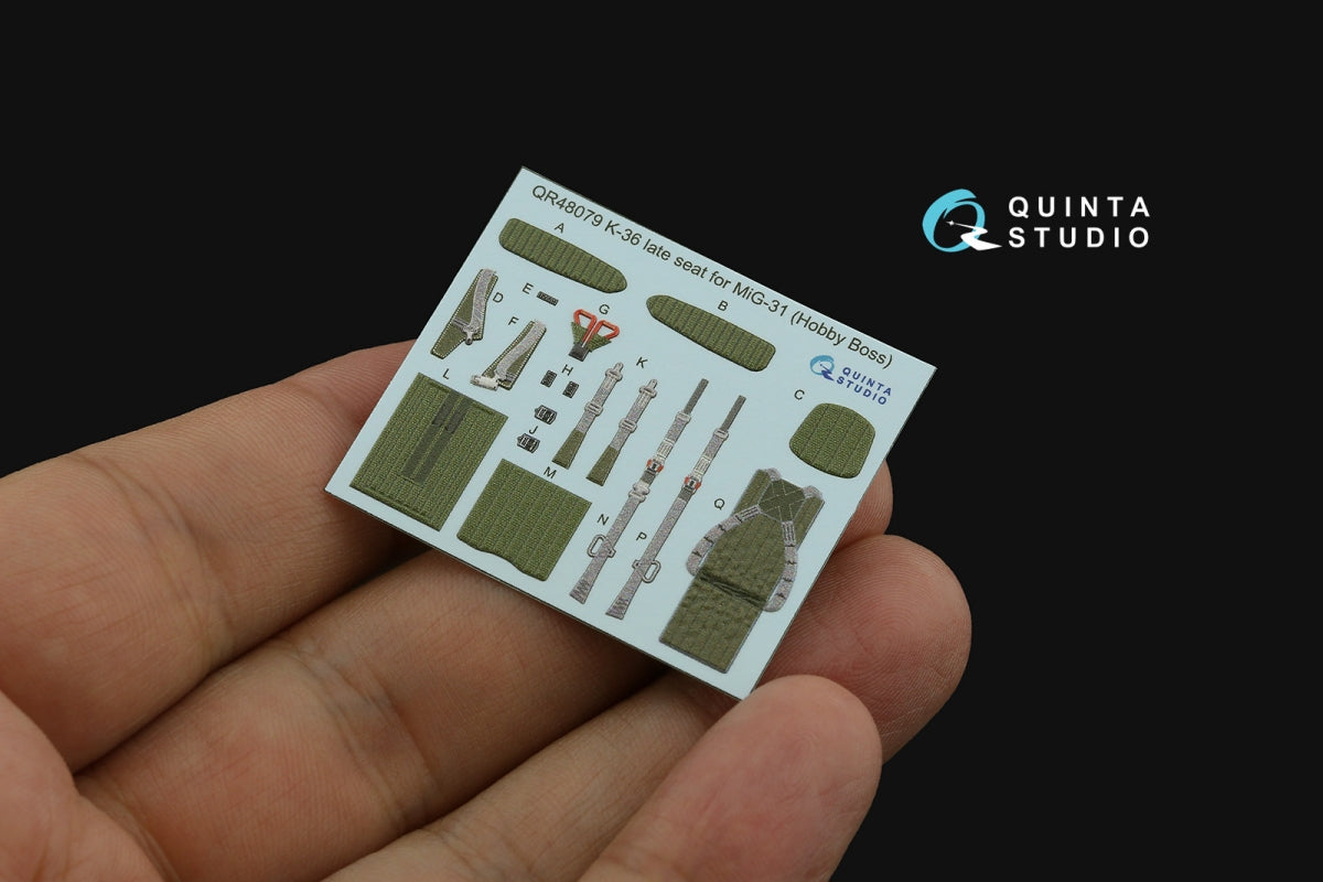 Quinta Studio QD48505 MiG-31BM 3D-Printed &amp;amp; colored Interior on decal paper (Hobby Boss) 1/48 – image 6