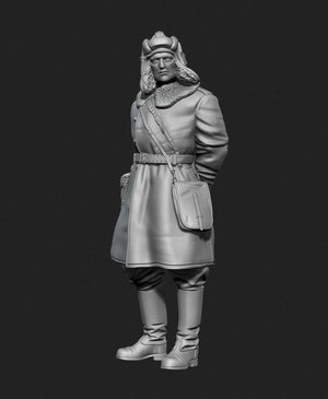 Panzer Art FI35-128 Soviet tank officer in sheepskin coat No.1 1/35 – zdjęcie 2