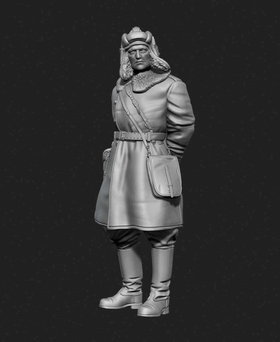 Panzer Art FI35-128 Soviet tank officer in sheepskin coat No.1 1/35 – zdjęcie 2