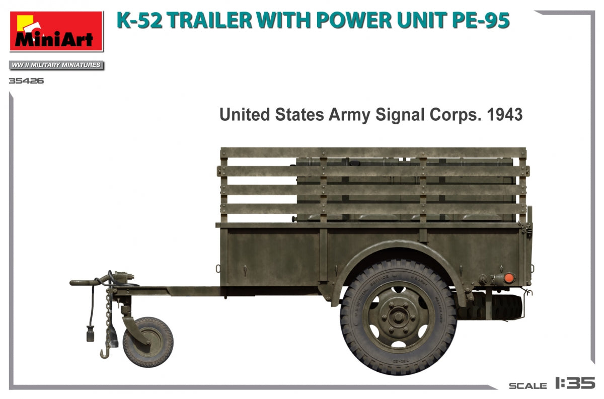 MiniArt 35426 K-52 TRAILER w/POWER UNIT PE-95 1/35 – zdjęcie 5